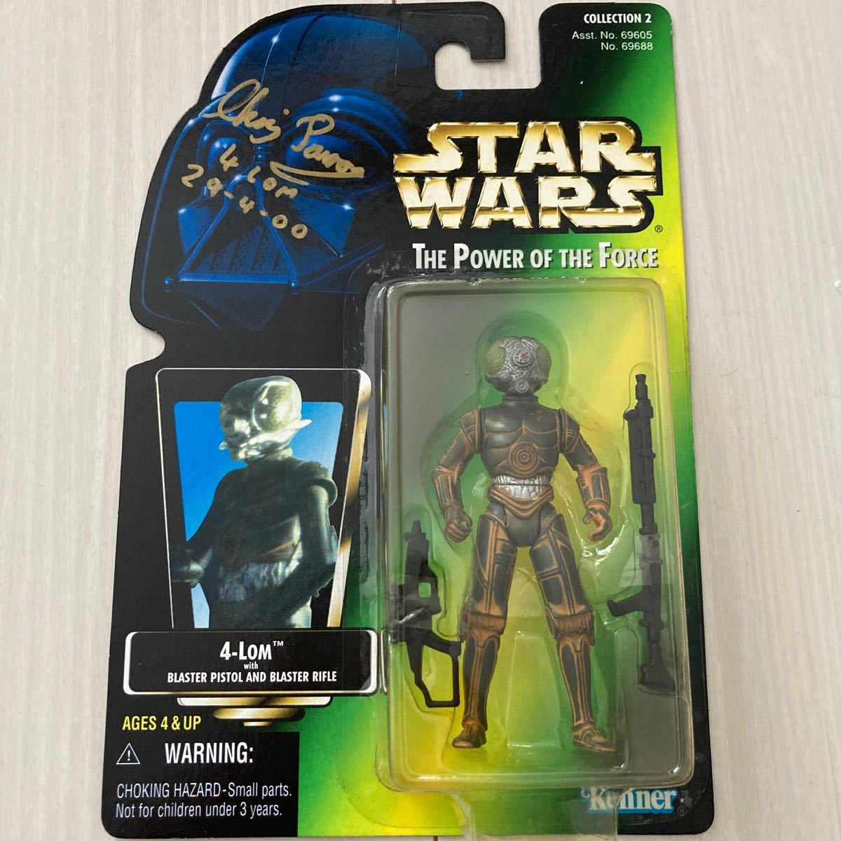 本人サイン入り　新品 スター・ウォーズフィギュア 4-LOM STAR WARS 