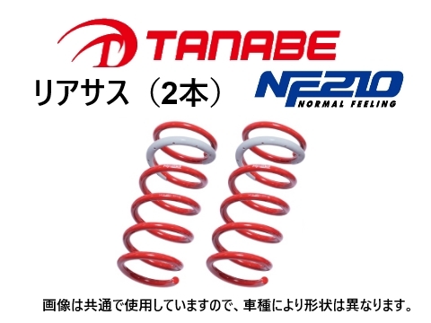 タナベ NF210 ダウンサス (リア左右) アイシス ANM10W/ANM10G　ANM10GNR_画像1