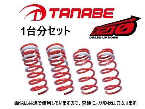 タナベ DF210 ダウンサス (1台分) ウィッシュ ZNE10G　ZNE10GDK_画像1