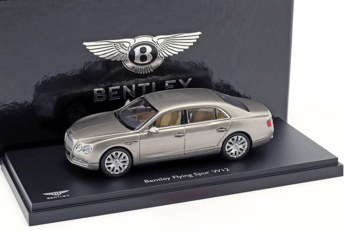 【美品】Ж 京商 1/43 ベントレー フライングスパー W12 パールシルバー / BENTLEY FLYING SPUR W12 2013 SILVER KYOSHO Ж ロールスロイスの画像4