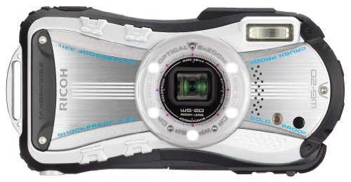 【中古 良品】 RICOH 防水デジタルカメラ RICOH WG-20 ホワイト 防水10m耐ショック1.5m耐寒-10