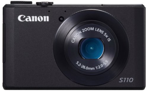 【中古 良品】 Canon デジタルカメラ PowerShot S110 約1210万画素 F2.0 光学5倍ズーム ブラッ