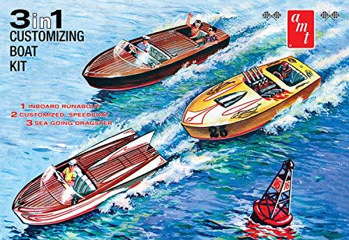 AMT 1/25 カスタマイジング・ボート(3イン1キット) プラスチックモデルキッ(未使用品) - 0