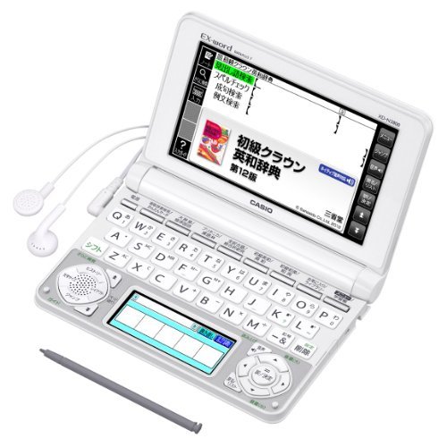 カシオ 電子辞書 エクスワード 中学生モデル XD-N3800WE ホワイト(中古品)