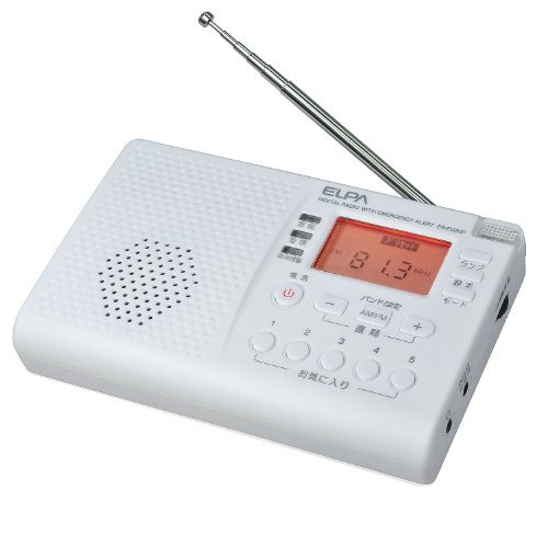 正規品! 【中古品】ELPA 緊急警報対応AM・FMラジオ ER-EQ30P (shin