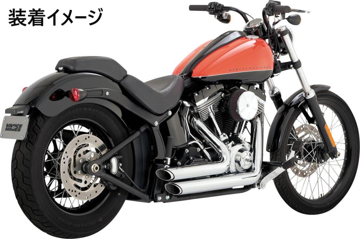 《HD110》VANCE&HINES バンス＆ハインズ ハーレーダビッドソン TC ソフテイル ショートショットスタッガード マフラー 中古美品_画像10