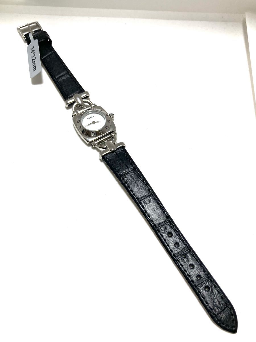 極美品! GUCCI グッチ 電池&ベルト&ガラス新品交換済み レディース