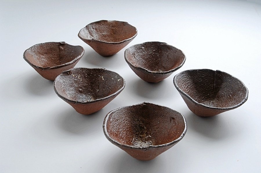  золотой -слойный иметь . произведение Bizen комплект горшок 6 покупатель вместе коробка чайная посуда . камень 