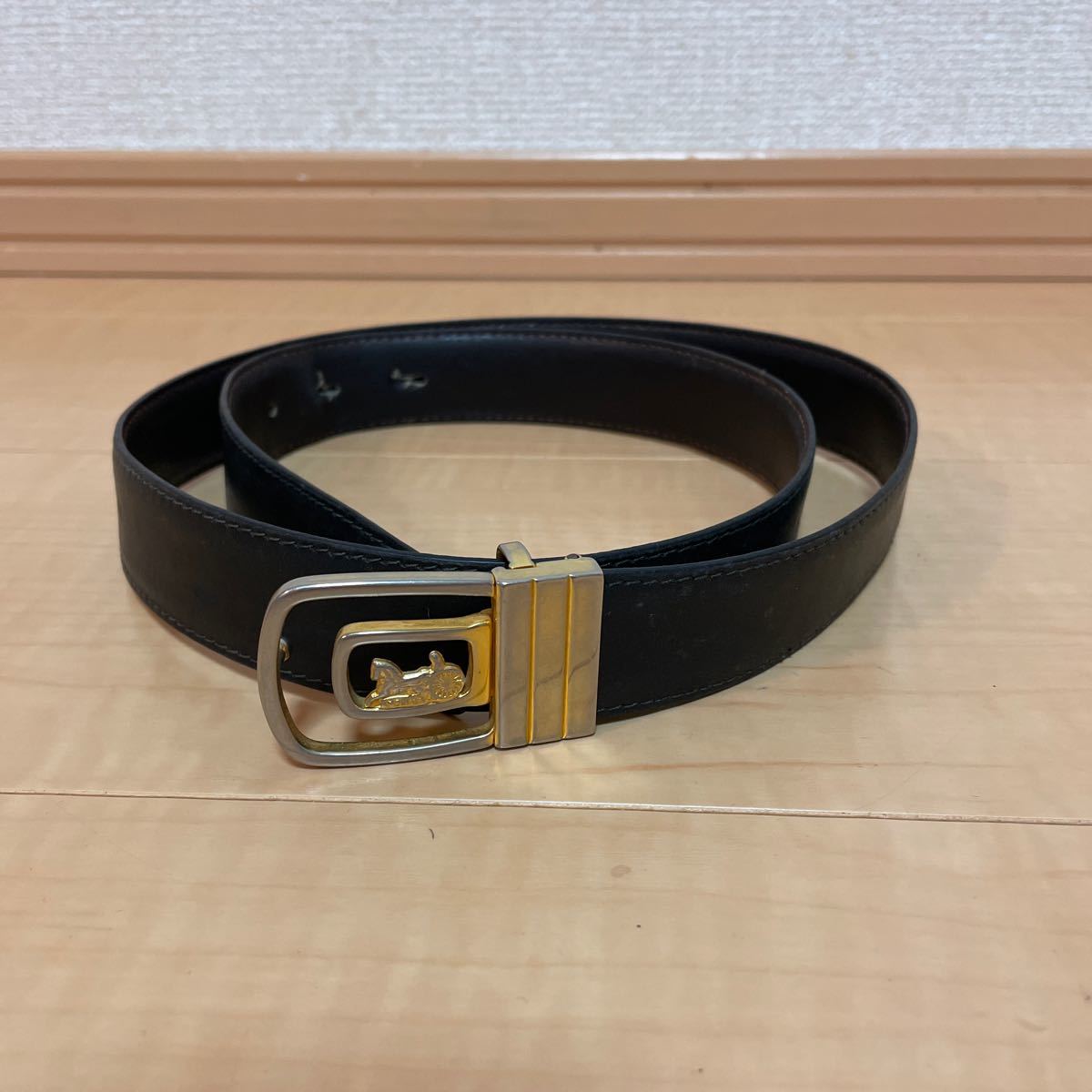 新しいコレクション 248 美品 セリーヌ CELINE 極太 大きいベルト 革