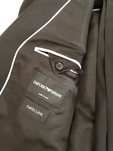 新品エンポリオ・アルマーニ スーツ David Line サイズ; 50 カラー；黒 ...