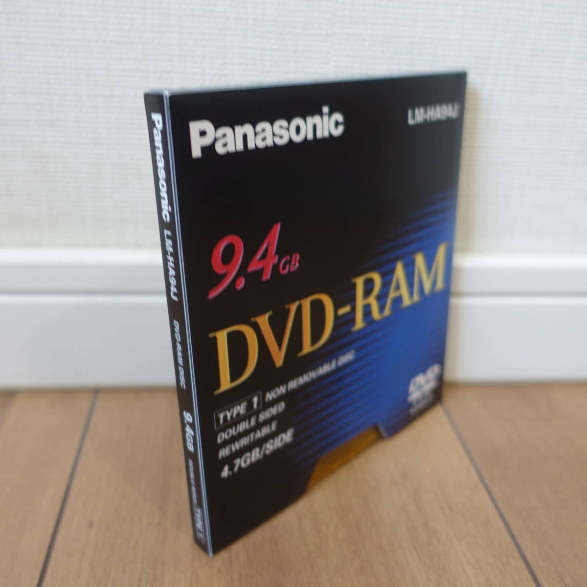 DVD-RAM Panasonic LM-HA94J 9.4GB DOUBLE SIDED TYPE 1 cartridge type 