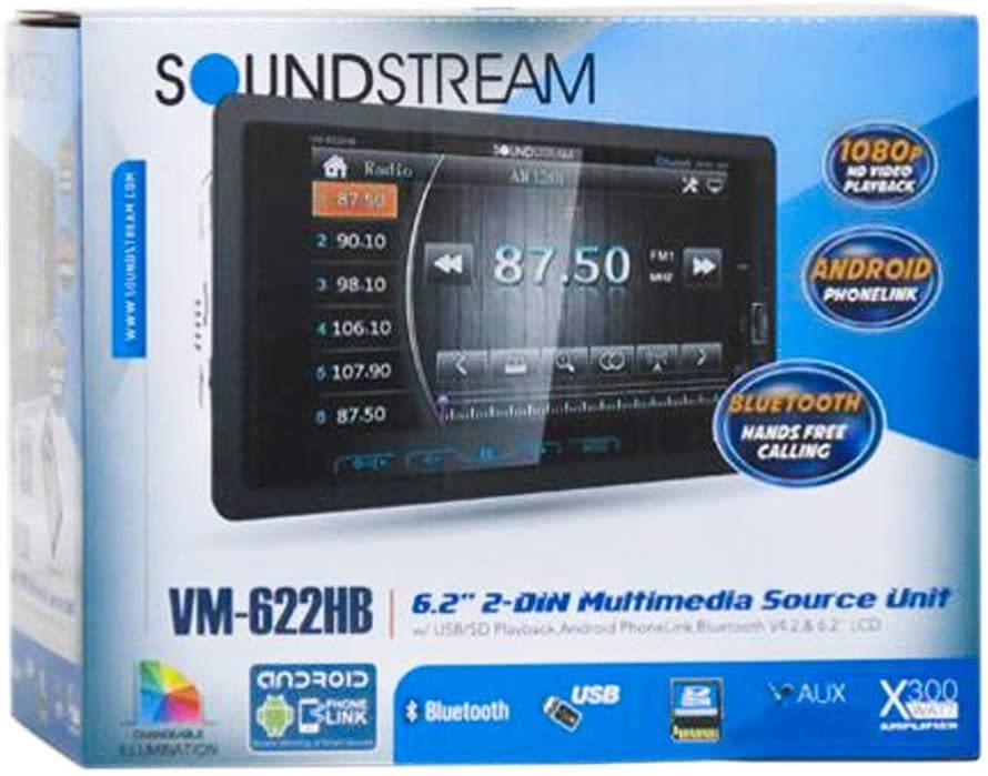 #USA Audio# Soundstream Soundstream VM-622HB *6.2 дюймовый экран *Bluetooth( Bluetooth ) встроенный / смартфон зеркало кольцо USB/AUX-IN