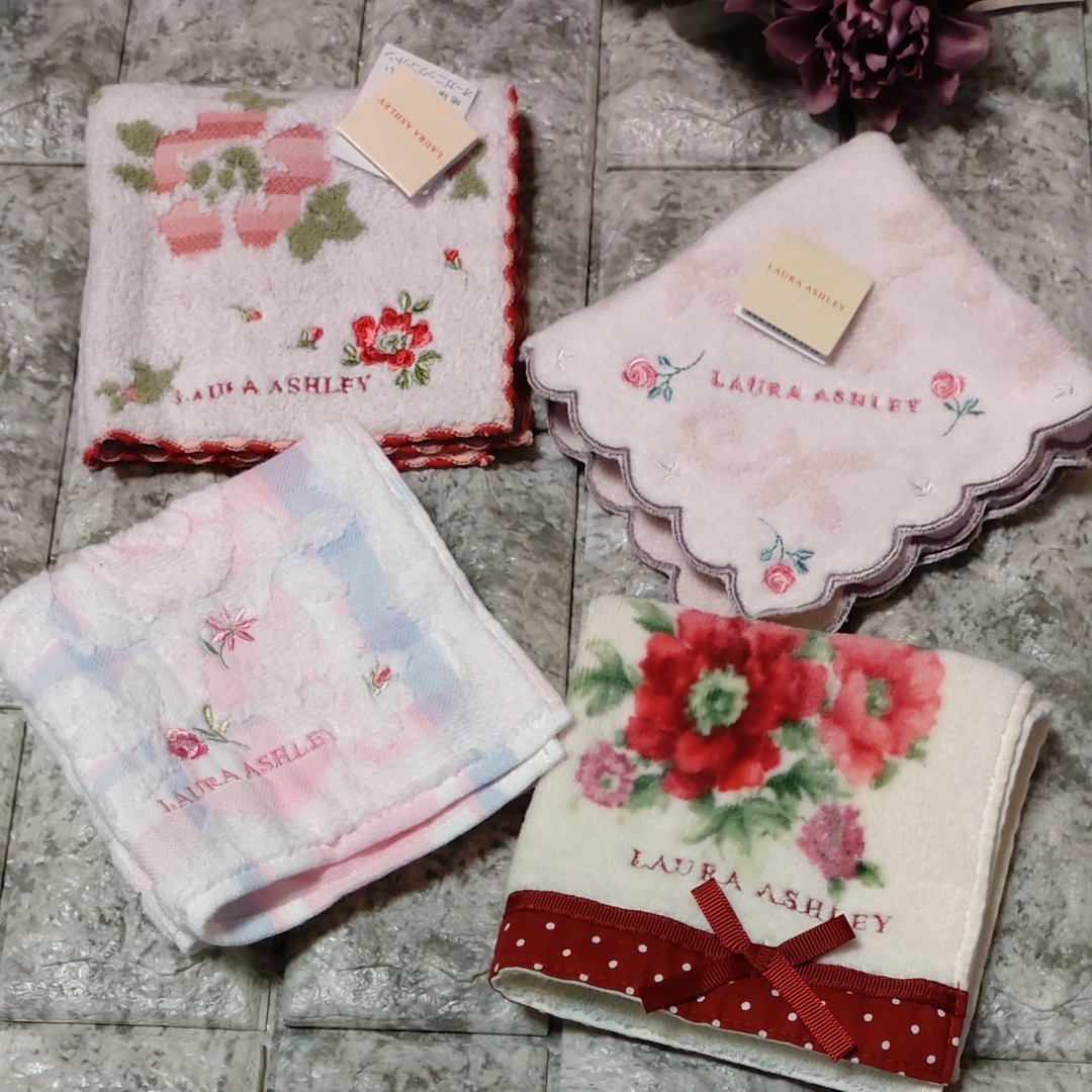 新品タグ付 タグなし未使用 ローラアシュレイ Laura Ashley タオル