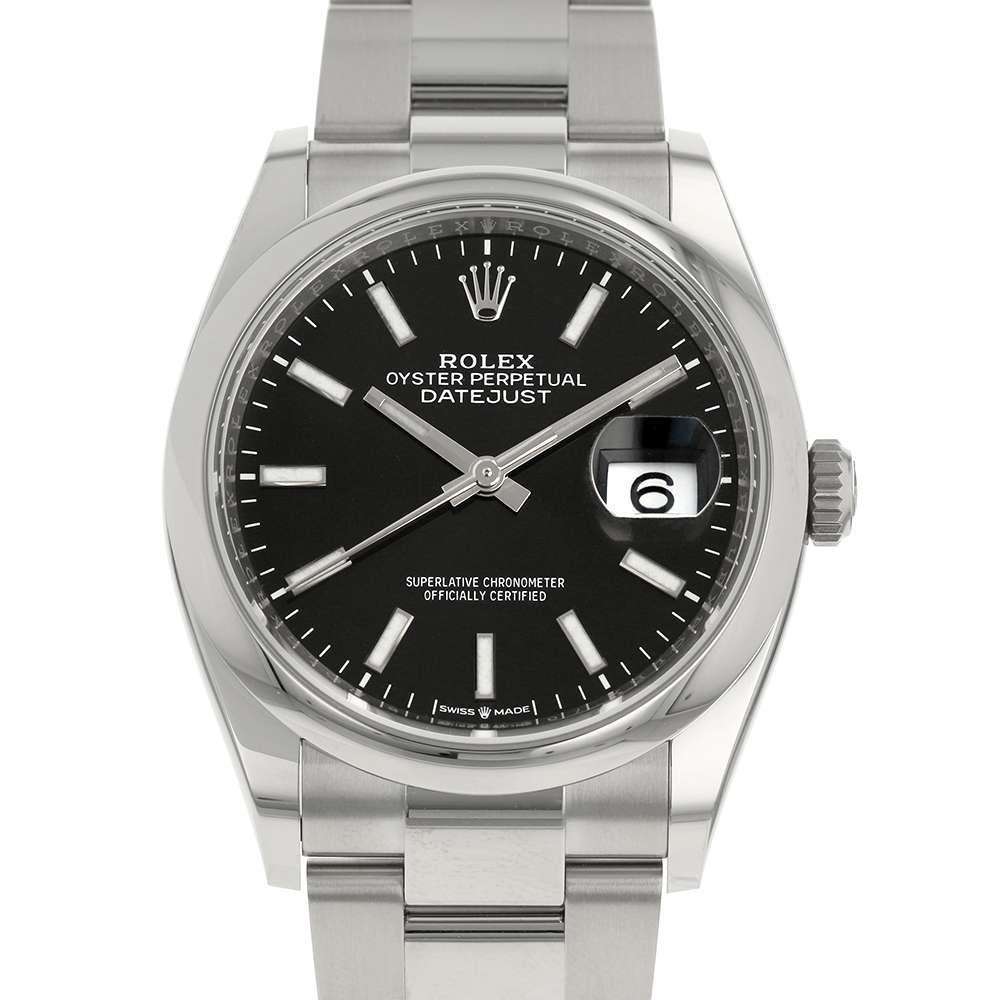 ロレックス デイトジャスト36 126200 ROLEX 腕時計 ブライトブラック
