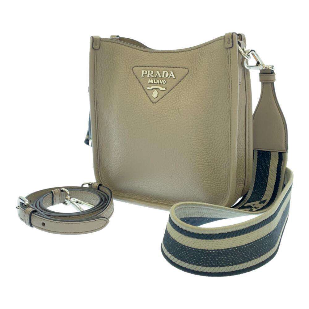 【NEW限定品】 ショルダーバッグ プラダ ミニ ライトグレー バッグ PRADA 1BH191 レザー ショルダーバッグ 【NEW限定品】 ショルダーバッグ プラダ ミニ ライトグレー バッグ PRADA 1BH191 レザー ショルダーバッグ