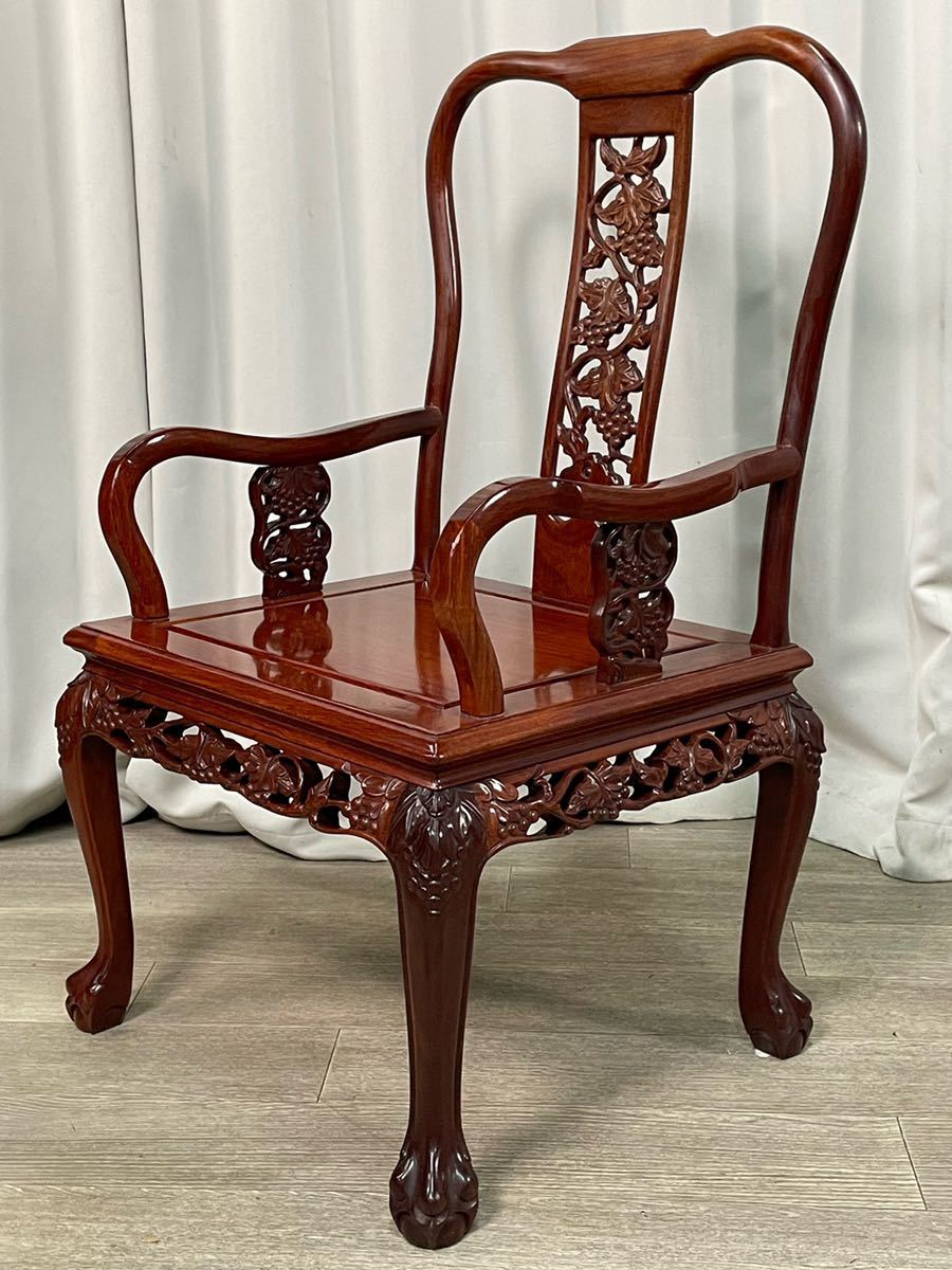 Yahoo!オークション - 5805 花梨 唐木家具 無垢材 ダイニング Yahoo!オークション - 5805 花梨 唐木家具 無垢材 ダイニング