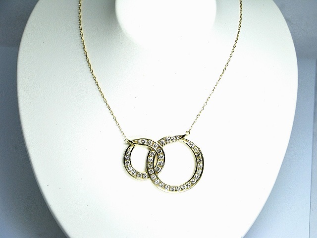 【宝石屋本舗】計1.50ct 良質天然ダイヤモンド K18 セレブペンダントネックレス_画像7