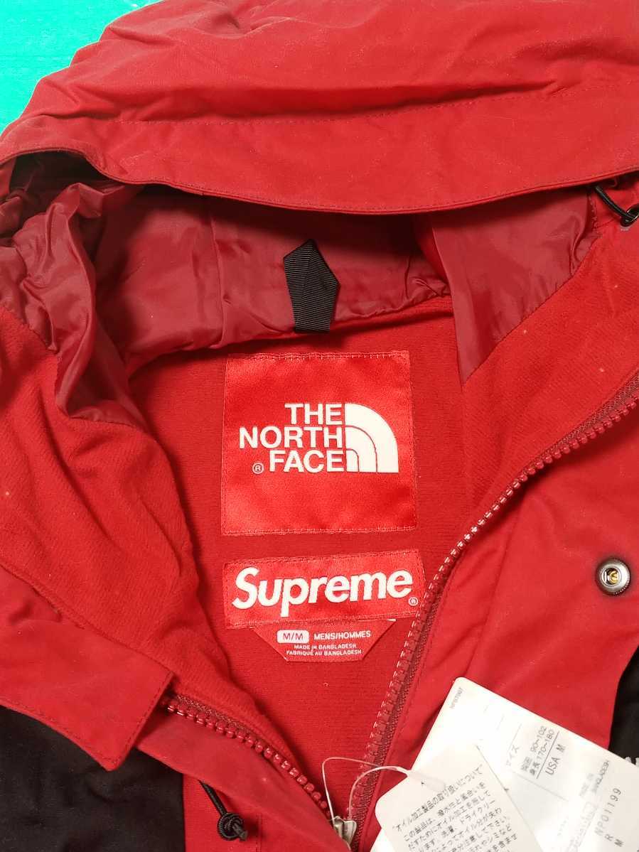 レア Supreme The North Face Waxed Cotton Mountain Jacket Red M シュプリーム ノースフェイス マウンテン ジャケット_画像4