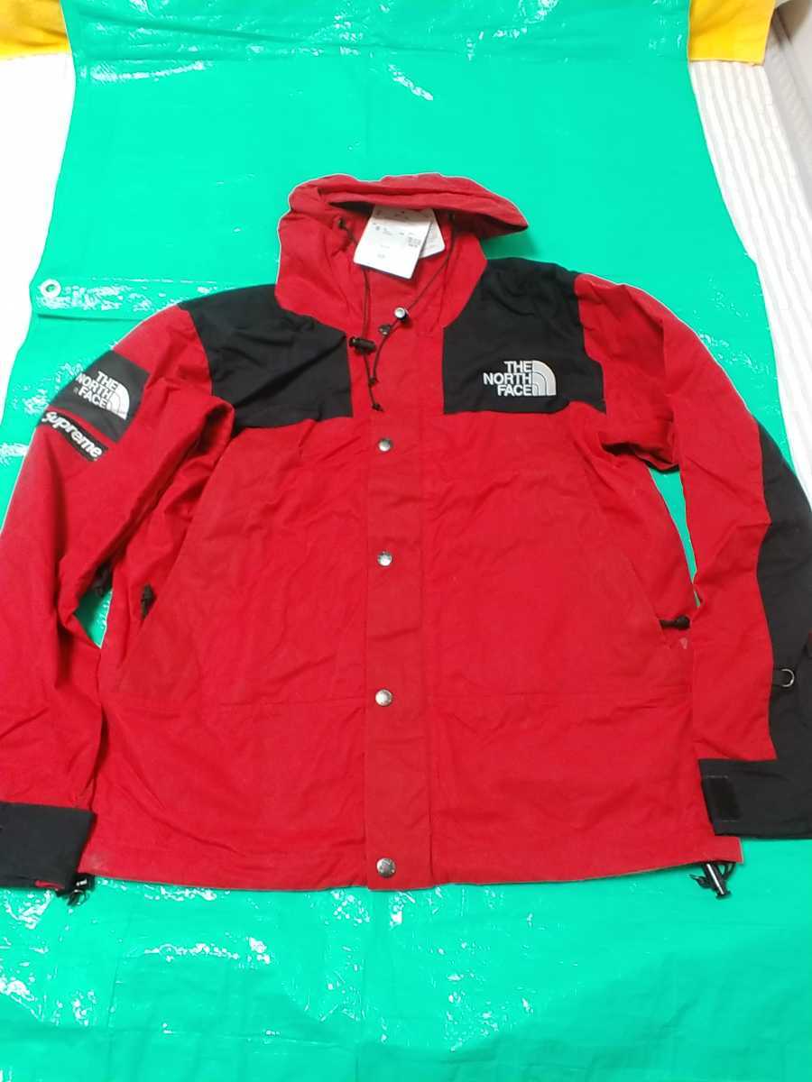 レア Supreme The North Face Waxed Cotton Mountain Jacket Red M シュプリーム ノースフェイス マウンテン ジャケット_画像1