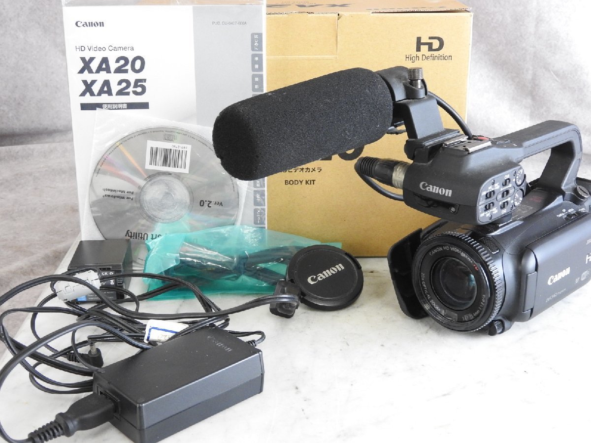 ☆ CANON キャノン XA20 業務用ビデオカメラ 2013年製 外部マイク