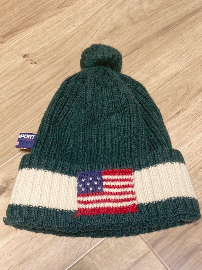 polo 90s ralph lauren vintage ラルフローレン 稀少 ニット帽