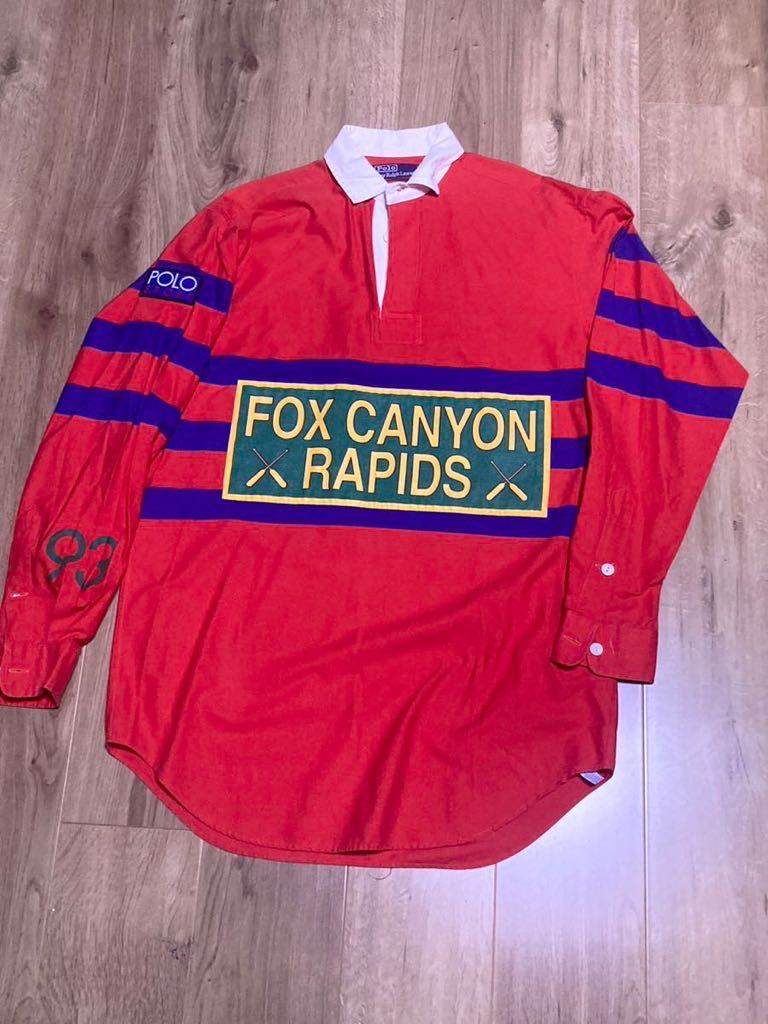 名作！傑作！vintage polo 90s ralph lauren アーカイブアイテム　sport fox canyon 1992 1993 92 93 ポロスポーツ　当時物　オリジナル