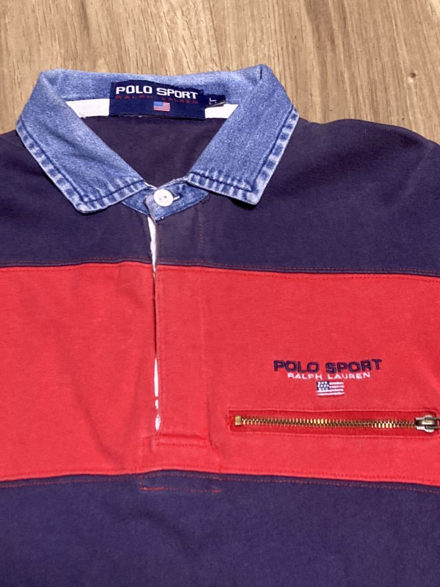 お気にいる】 polo ラルフローレン ボーダー当時物オリジナル90年代