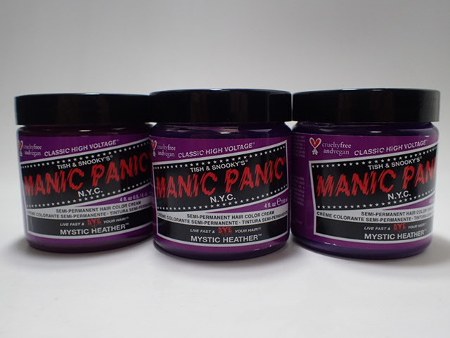 新品 送料無料 3個 マニックパニック カラークリーム コットン ミスティックヘザー パープル 紫 系 Manic panic ハーブ入り ヘアカラーの画像1