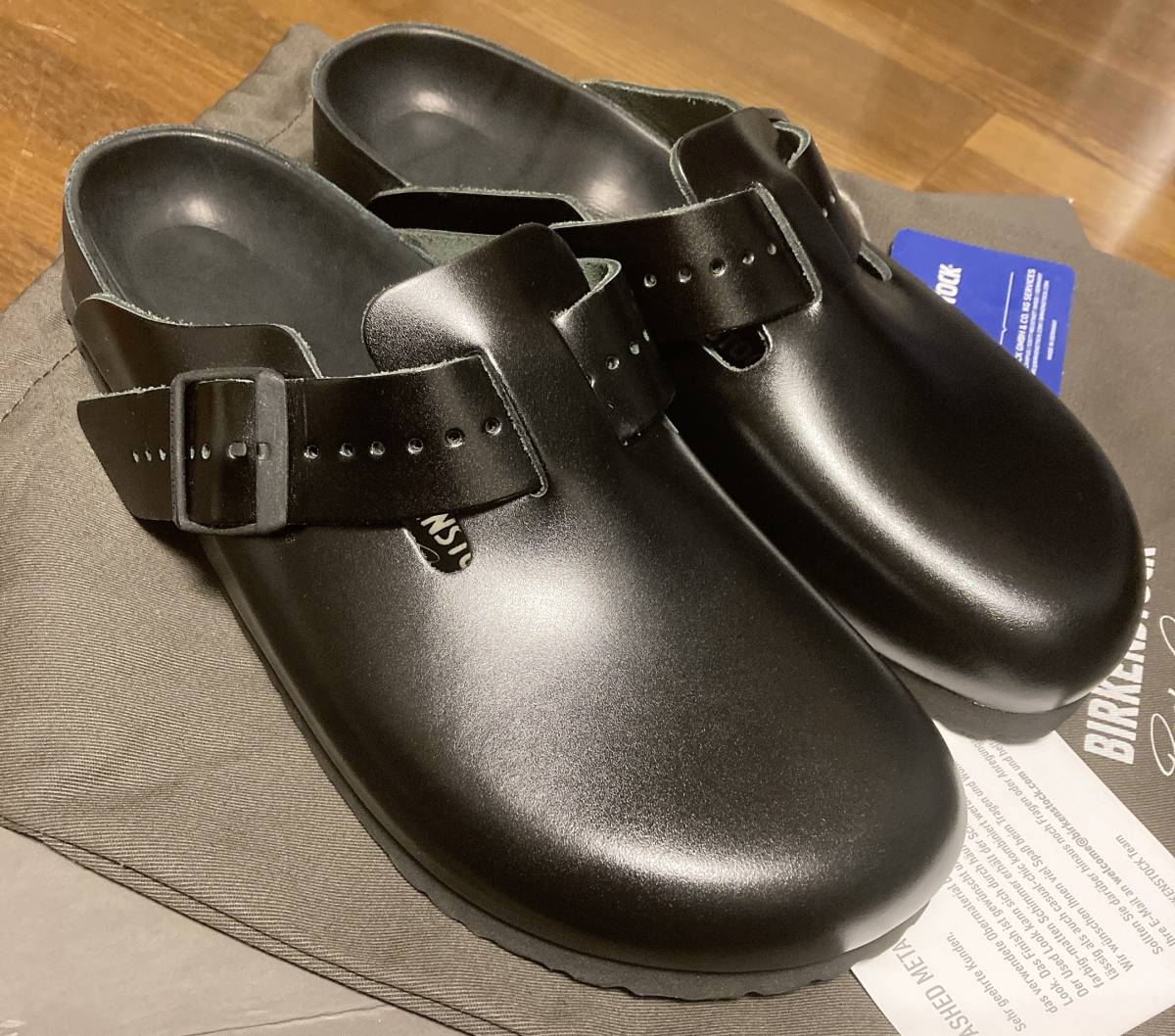 新品 リックオウエンス x ビルケンシュトック ボストン レザーサンダル