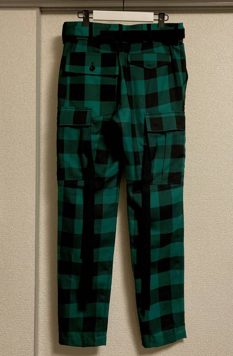 日本製 sacai サカイ 22SSバッファローチェックパンツ - 通販 - www