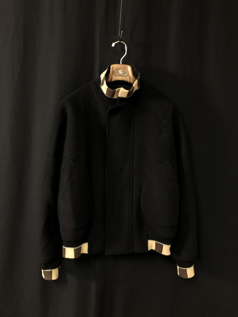 【 大感謝セール】 イタリア製 サイズ46 18AW カシミヤ混ウールソフトメルトン FFロゴ ブルゾン ズッカ ジャケット フェンディ 正規品■FENDI ジャンパー、ブルゾン