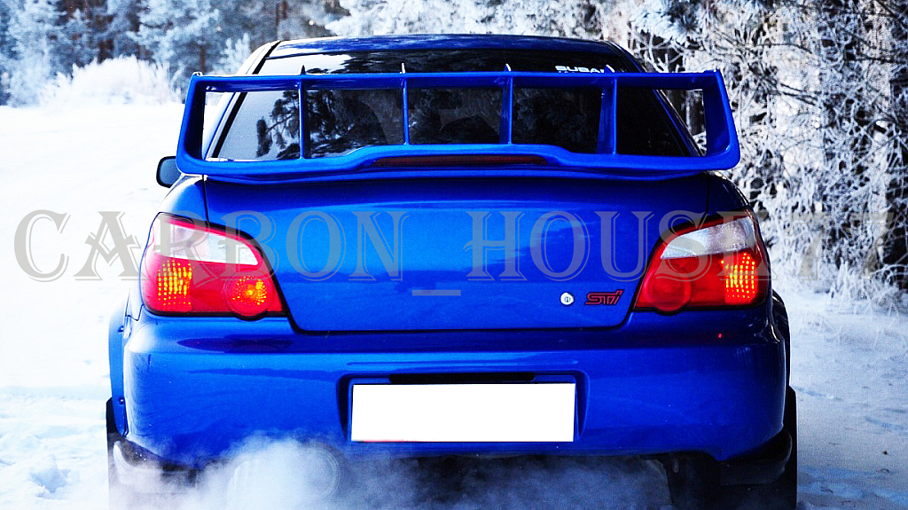  ★SUBARU インプレッサ GDB GDA WRX STI GD系 A/B/C/D/E/F/G カーボン リア トランク スポイラー WR型 2000/08‐2007/04☆_画像1