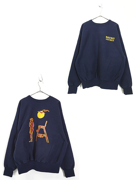人気新品 古着 90s USA製 CAMBER 「Ocean Rescue」 両面 リバース タイプ ヘビー スウェット トレーナー XL XLサイズ以上 人気新品 古着 90s USA製 CAMBER 「Ocean Rescue」 両面 リバース タイプ ヘビー スウェット トレーナー XL XLサイズ以上