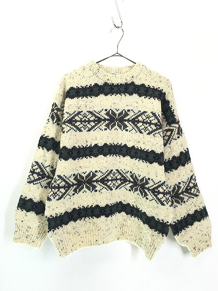 高質で安価 古着 90s M セーター ニット フィッシャーマン アラン