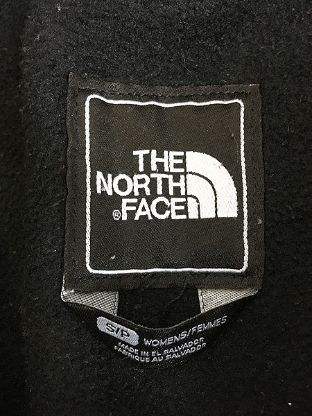 レディース 古着 TNF The North Face POLARTEC デナリ フリース ジャケット パーカー オールブラック S 古着 (1)_画像7