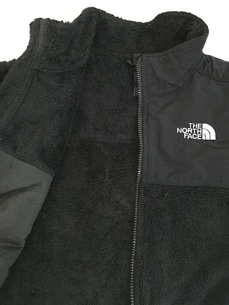 レディース 古着 TNF The North Face 切り替え もこもこ フリース ジャケット 黒 M位 古着_画像7