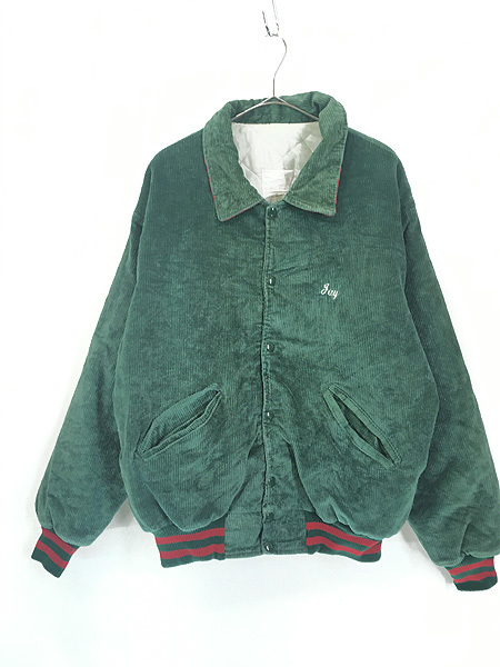 最大10%OFFクーポン 古着 80s USA製 「IAMA」 パデット 襟付き 太畝 コーデュロイ スタジャン ジャケット XL位 XLサイズ以上 最大10%OFFクーポン 古着 80s USA製 「IAMA」 パデット 襟付き 太畝 コーデュロイ スタジャン ジャケット XL位 XLサイズ以上