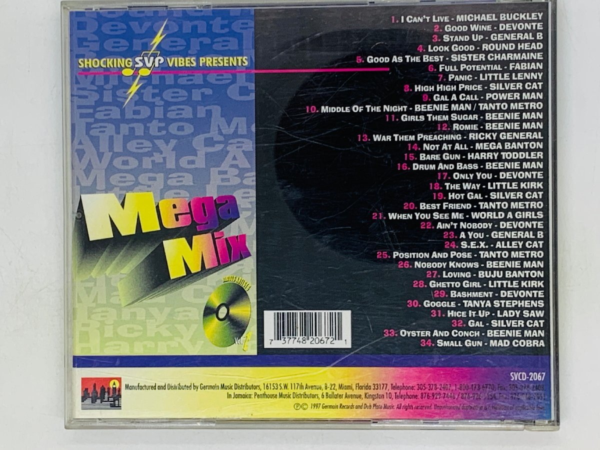 即決CD Mega Mix SHOCKING SVP VIBES PRESENTS / Michael Buckley , Devonte , General B / Z36_画像2