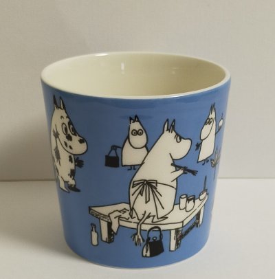 アラビア ムーミンマグ ブルー Moomins painting 1990-1996年 アラビア ムーミンマグ ブルー Moomins painting 1990-1996年