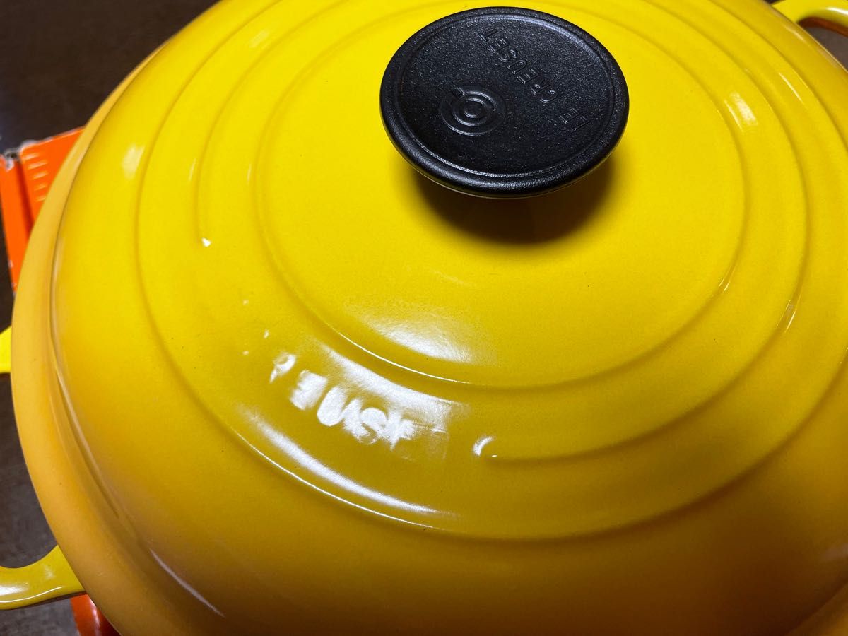 LE CREUSET ルクルーゼ ビュッフェキャセロール 26cm ディジョンイエロー 廃盤 レア