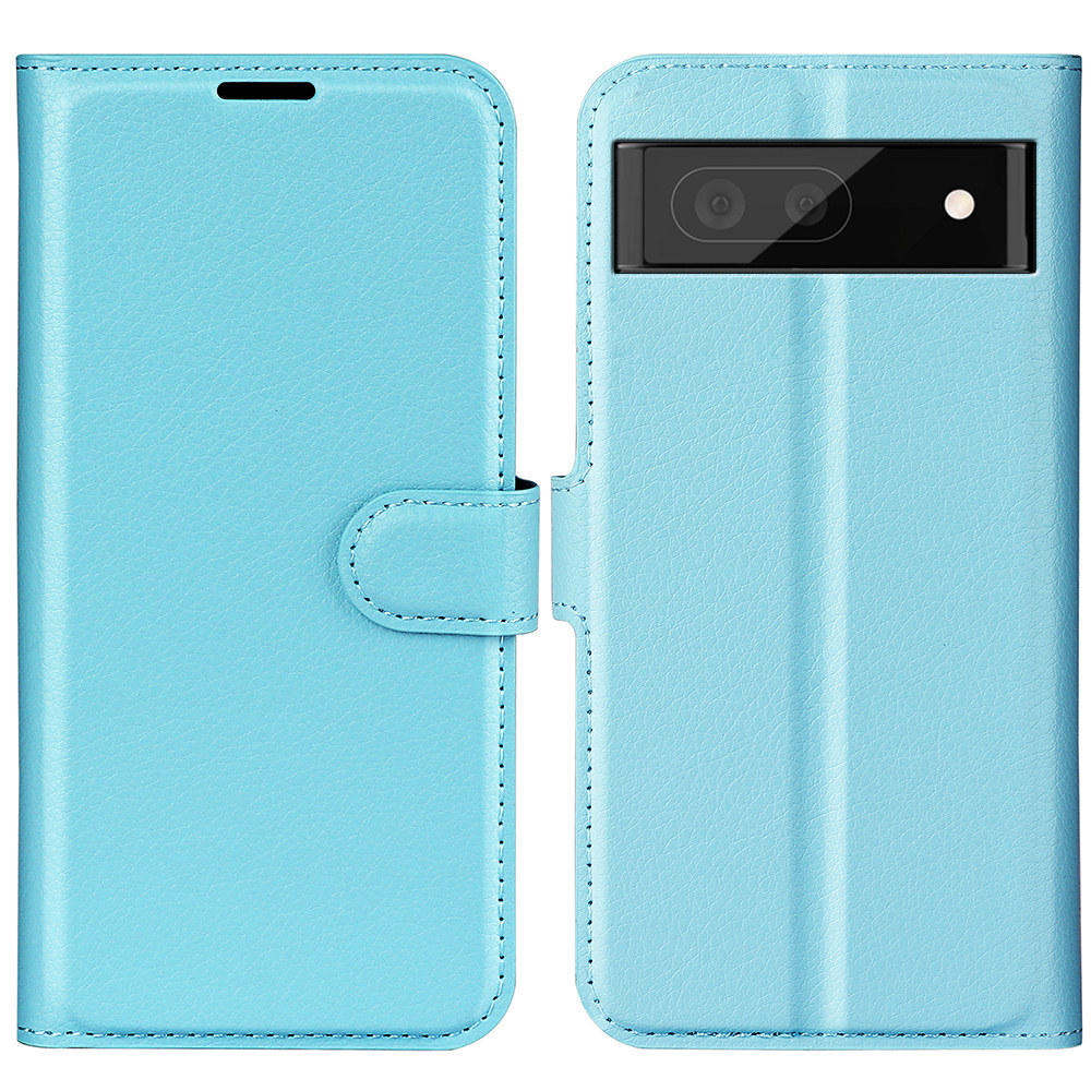 ライトブルー Google Pixel7 グーグル ピクセル7セブン用手帳型PUレザー保護ケースLeather phone Caseカード収納ホルダー スタンド機能 TP_画像1