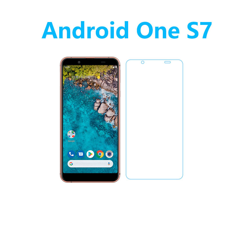 1枚Android One S7強化ガラスフィルム 自動吸着 2.5Dラウンドエッジ加工 指紋防止飛散防止気泡防止 疎油性疎水性 貼り直し可 高硬度9H高透_画像1