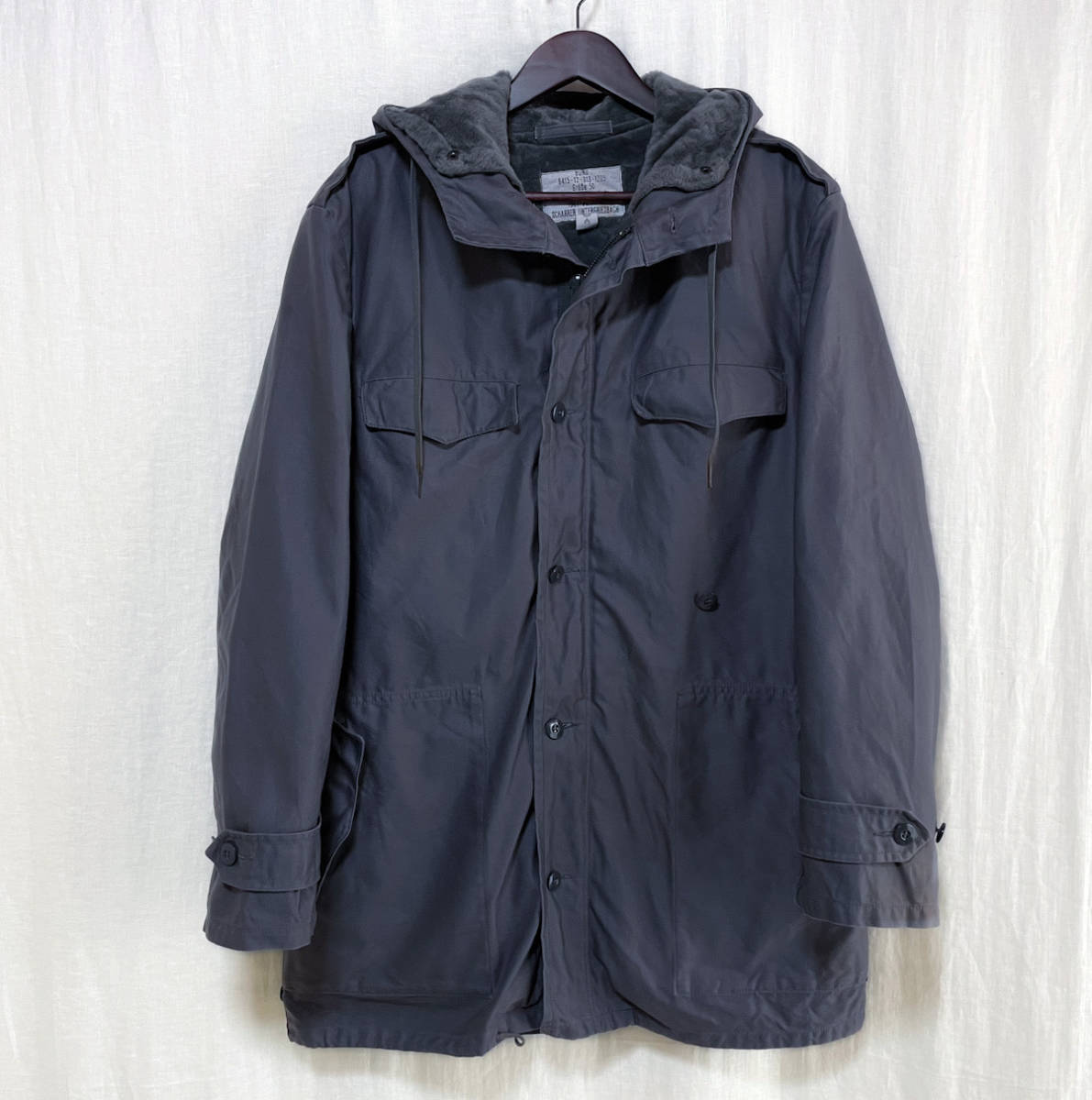 美品 希少カラー ドイツ軍 2WAY ボアライナー モッズコート 50 グレー