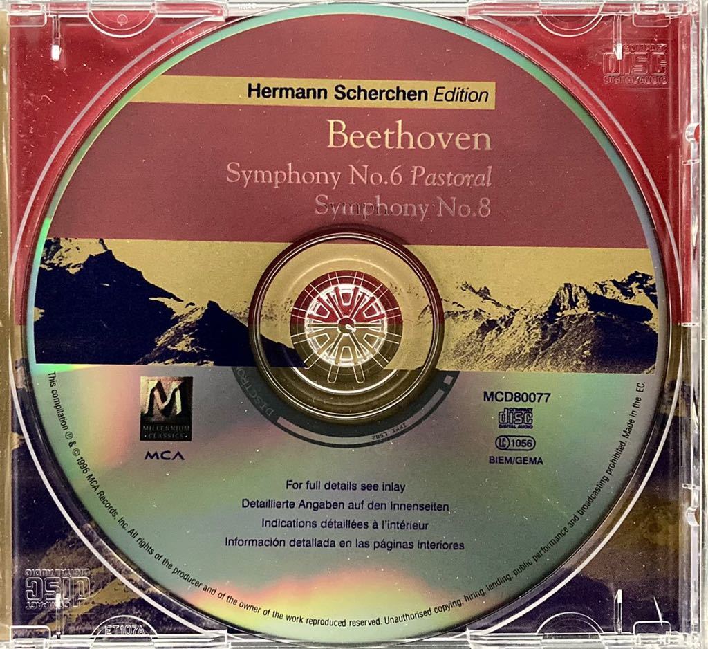 CD/ ベートーヴェン：交響曲第6番「田園」、第8番 / シェルヘン&ウィーン国立歌劇場管_画像3