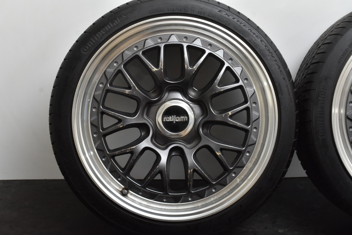 [ rare goods ]rotiform LSR 19in 8.5J +35 PCD112 Continental DWS06 225/40ZR19 Benz A Class CLA BMW 3 series 4 series immediate payment possibility 