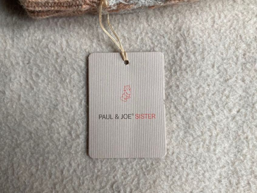 ★新品★PAUL & JOE SISTER ポール&ジョー シスター 手袋 （指が出るタイプ）レディース ネコ刺繍 オレンジブラウン系