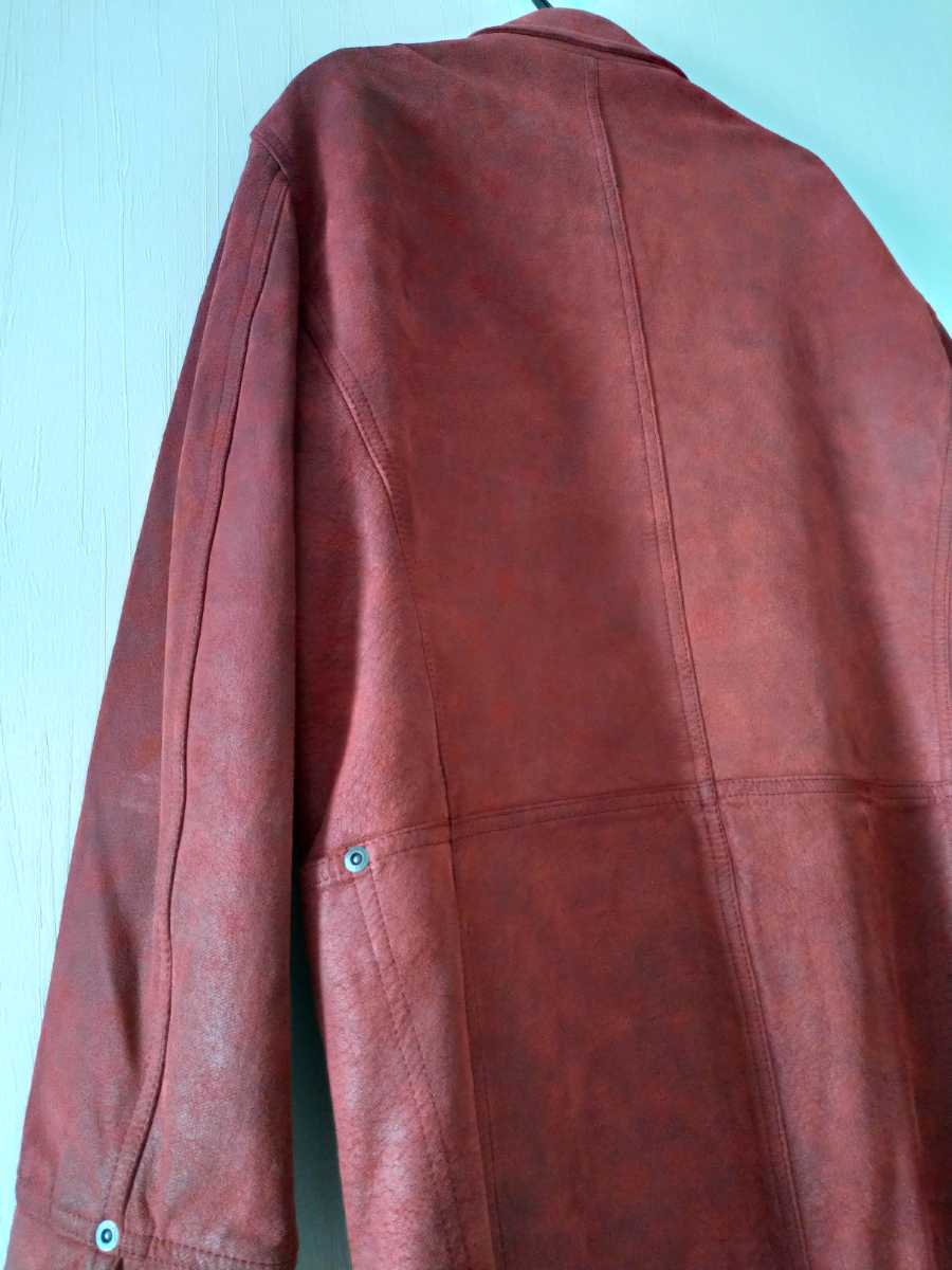 MONSIEUR NICOLE ムッシュニコル レザージャケット REDカラー サイズ46