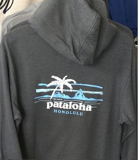 新品未使用！パタゴニア ハワイ限定 ホノルル パタロハ メンズ ジップアップ パーカー グレー L Patagonia Hawaii pataloha キャンプ