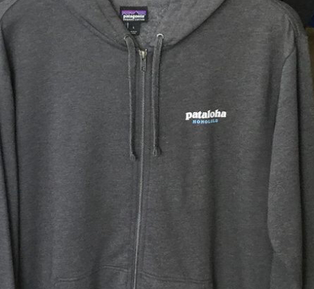 新品未使用！パタゴニア ハワイ限定 ホノルル パタロハ メンズ ジップアップ パーカー グレー L Patagonia Hawaii pataloha キャンプ