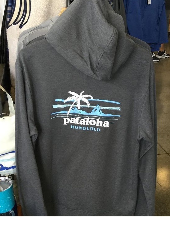 新品未使用！パタゴニア ハワイ限定 ホノルル パタロハ メンズ ジップアップ パーカー グレー L Patagonia Hawaii pataloha キャンプ